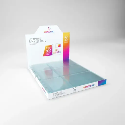 Gamegenic Ultrasonic 9-Pocket Pages Sideloading Display (50 Pages)