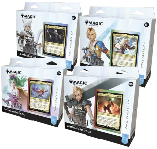 MTG - Final Fantasy Commander Deck Collector's Edition Full Set (4 Decks) - EN