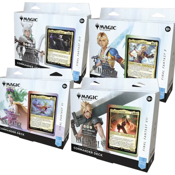 MTG - Final Fantasy Commander Deck Collector's Edition Full Set (4 Decks) - EN