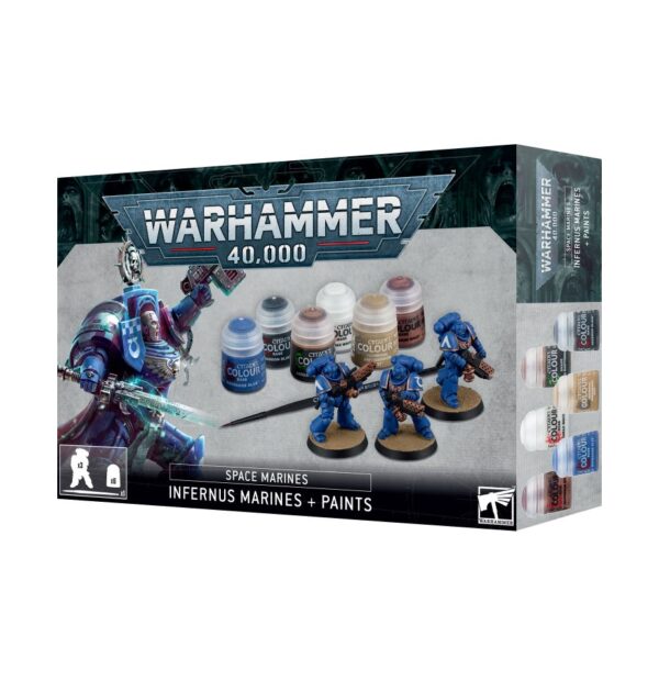 Warhammer 40K - Space Marines Infernus Marines + Paints