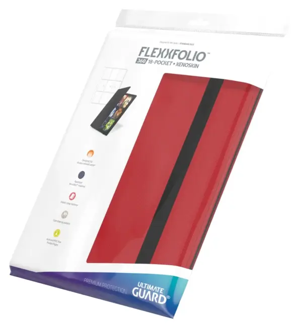 Ultimate Guard Flexxfolio 360 18-Pocket Xenoskin - Red