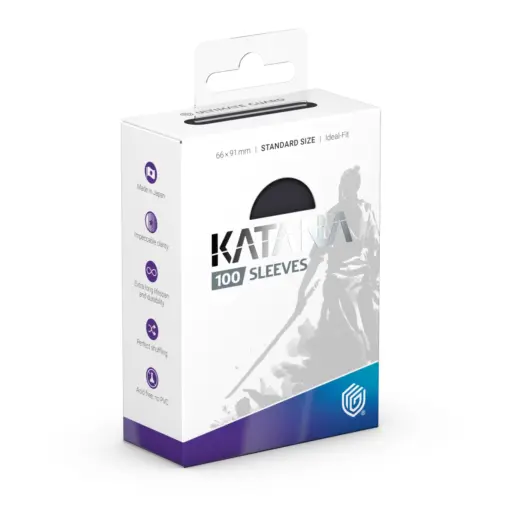 Ultimate Guard Katana Sleeves Standard Size  (100) - Obsidian Shard