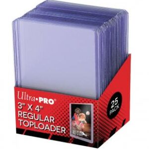 UP - Toploader - 3" x 4" Red Border (25 pieces)