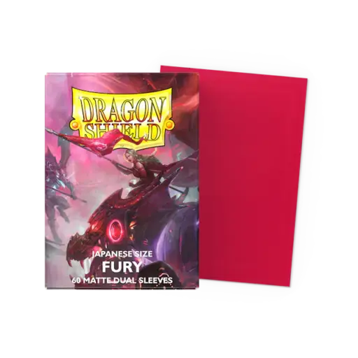 Dragon Shield Japanese size Dual Matte Sleeves - Fury (60 Sleeves)