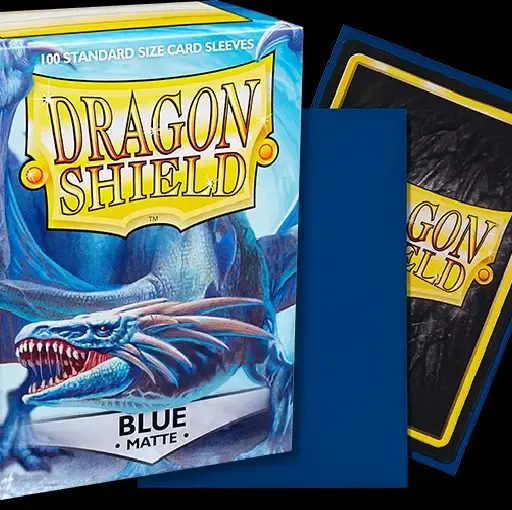 Dragon Shield - Blue - Matte - 100 Standard Size Sleeves