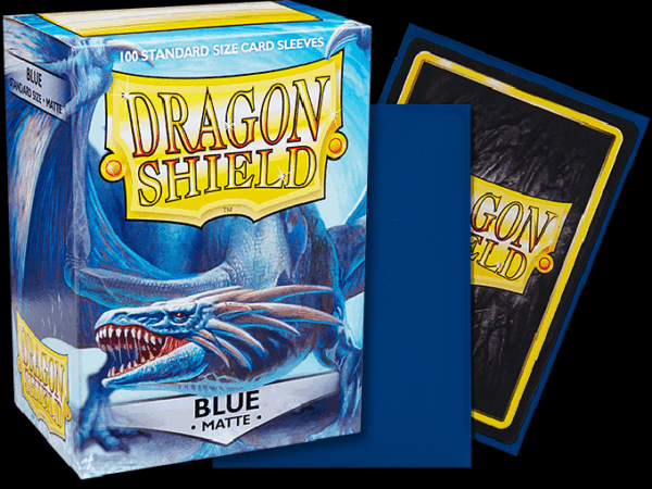 Dragon Shield - Blue - Matte - 100 Standard Size Sleeves