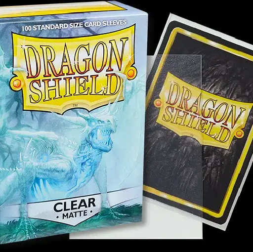 Dragon Shield - Clear - Matte - 100 Standard Size Sleeves