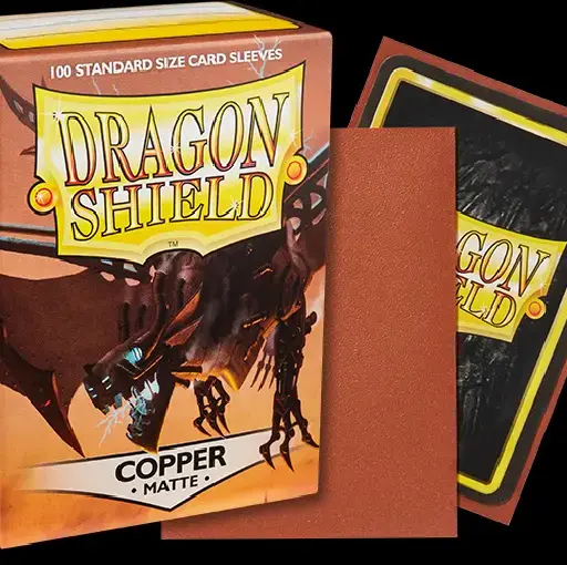 Dragon Shield -  Copper - Matte - 100 Standard Size Sleeves