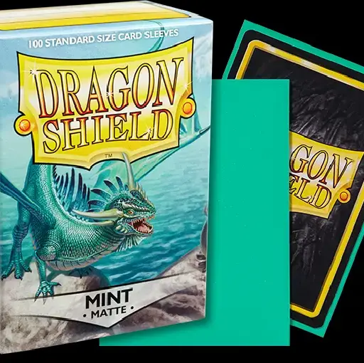 Dragon Shield - Mint - Matte - 100 Standard Size Sleeves