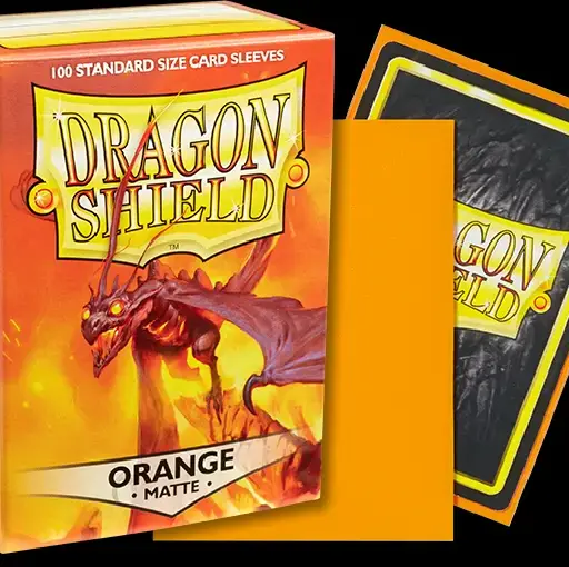 Dragon Shield -  Orange - Matte - 100 Standard Size Sleeves