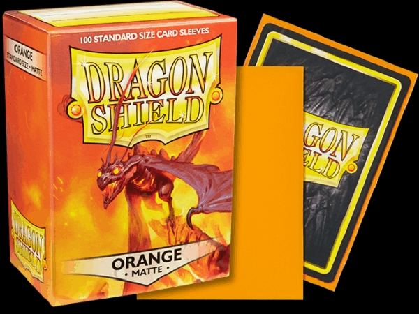 Dragon Shield -  Orange - Matte - 100 Standard Size Sleeves