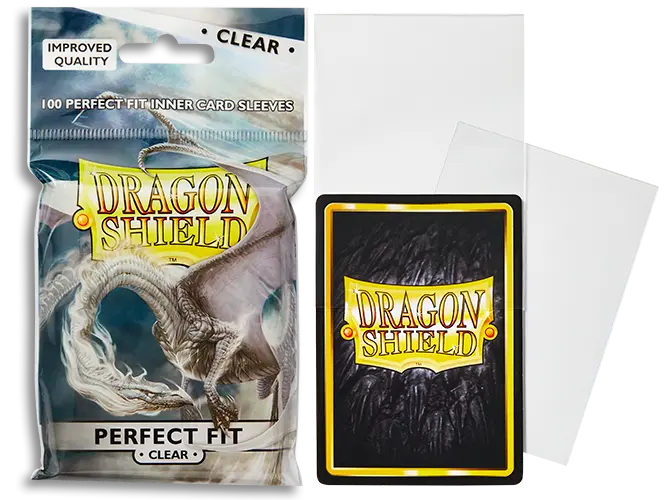 Dragon Shield - Clear Perfect Fit Standard Size Sleeves (Toploading)