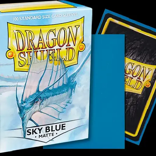 Dragon Shield -  Sky Blue - Matte - 100 Standard Size Sleeves