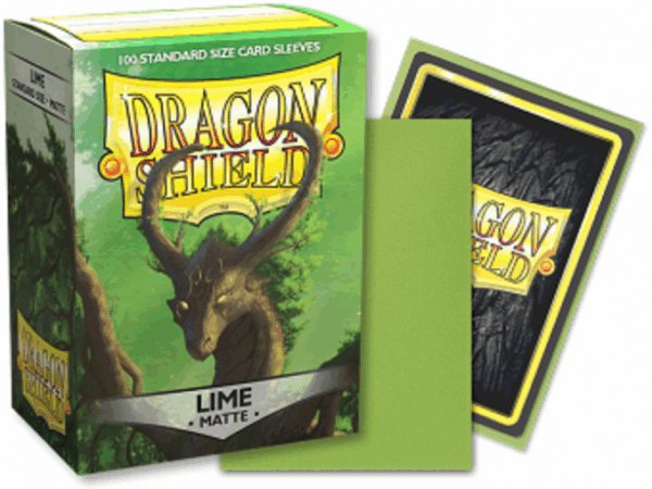 Dragon Shield - Lime - Matte - 100 Standard Size Sleeves