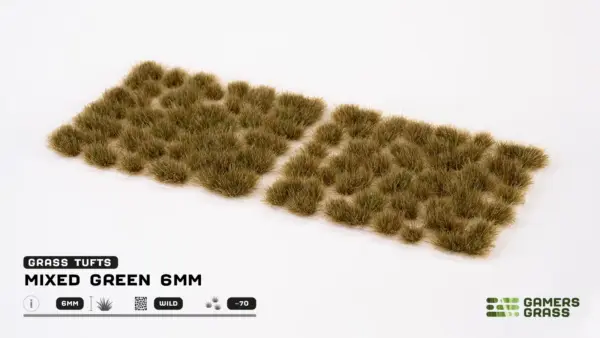 Gamers Grass Mixed Green 6mm Wild