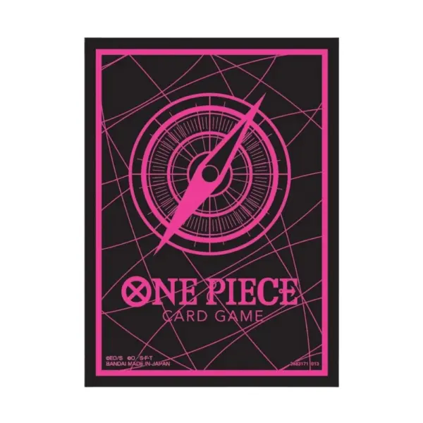 One Piece TCG - Official Card Sleeves Standard Black & Pink
