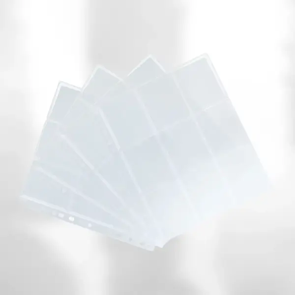 Gamegenic - Ultrasonic 9-Pocket Pages Side-Loading - Pack Of 10 - Clear