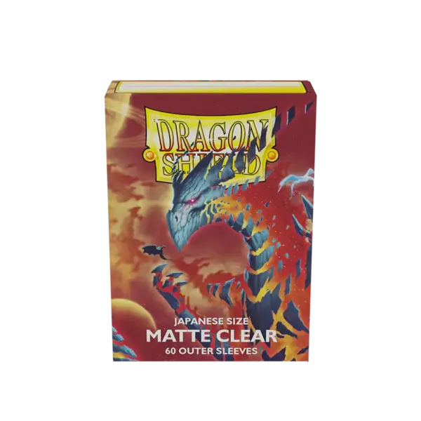 Dragon Shield Japanese Size Matte Clear Outer Sleeves - Clear Cosmere (60 Sleeves)
