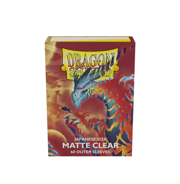 Dragon Shield Japanese Size Matte Clear Outer Sleeves - Clear Cosmere (60 Sleeves)