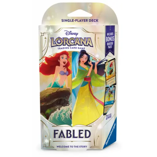 Disney Lorcana Fabled Starter Deck - Ariel &Amp; Mulan