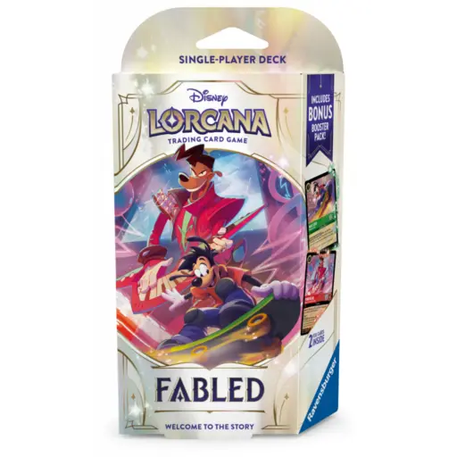 Disney Lorcana Fabled Starter Deck - Powerline &Amp; Max Goof