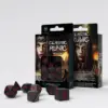 Classic Runic Black &Amp; Red Dice Set (7)