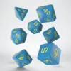 Classic Runic Blue &Amp; Yellow Dice Set (7)