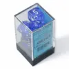 Chessex Translucent Polyhedral 7-Die Set - Blue/White