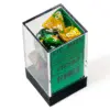 Chessex Gemini Polyhedral 7-Die Set - Gold-Green W/White