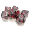 Chessex Translucent Polyhedral 7-Die Set - Smoke/Red