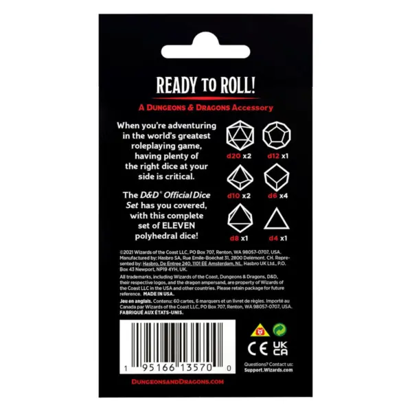 Dnd Official Dice Set Back D&Amp;D Official Dice Set