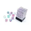 Chessex 12mm d6 Blocks - Nebula 12mm d6 Wisteria/white Luminary Dice Block (36 dice)