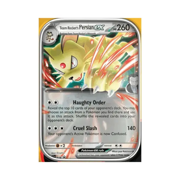 Pokémon Team Rocket Fall Ex Tin - Persian - En