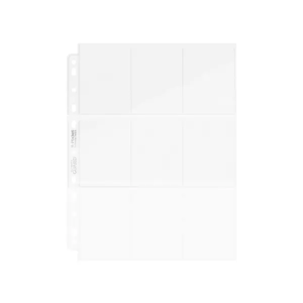 Ultimate Guard 9-Pocket Pages Top-Loading  (100) - Transparent