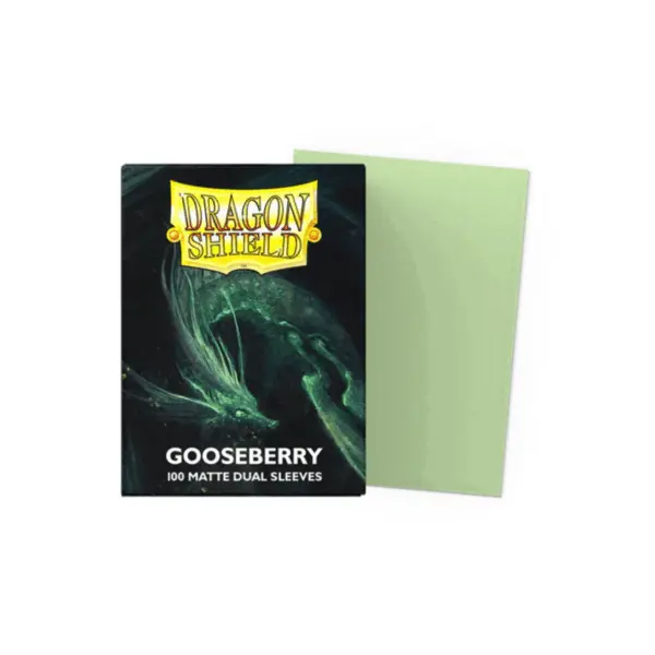 Dragon Shield Sleeves - Standard Size - Matte Dual - Gooseberry (100 Sleeves) 2 Dragon Shield Sleeves - Standard Size - Matte Dual - Gooseberry (100 Sleeves)