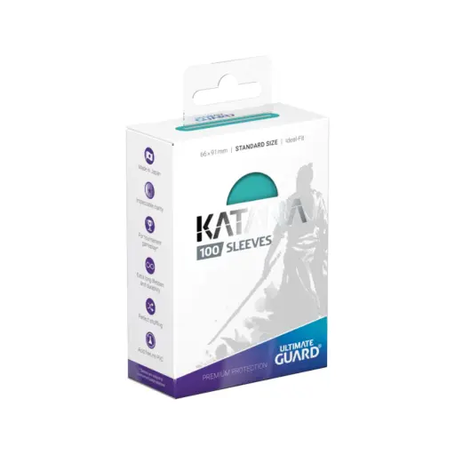 Ultimate Guard Katana Sleeves Standard Size (100) - Turquoise