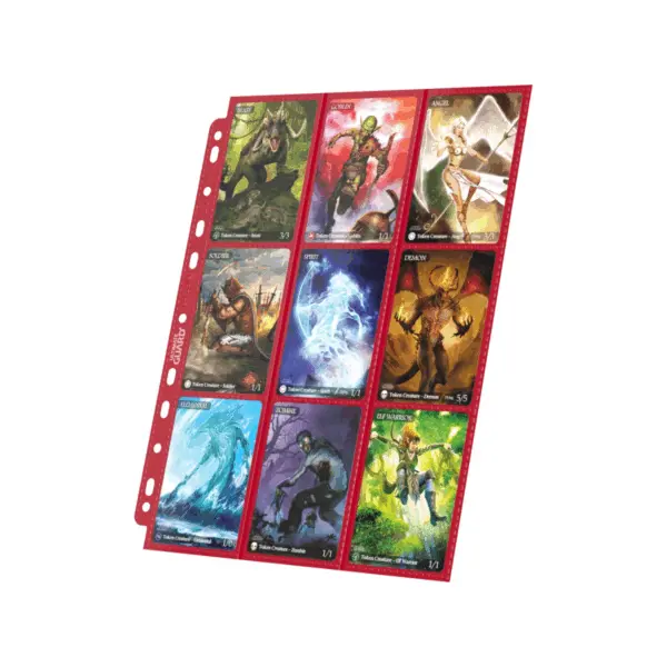 Ultimate Guard 18-Pocket Pages Side-Loading (10) - Red