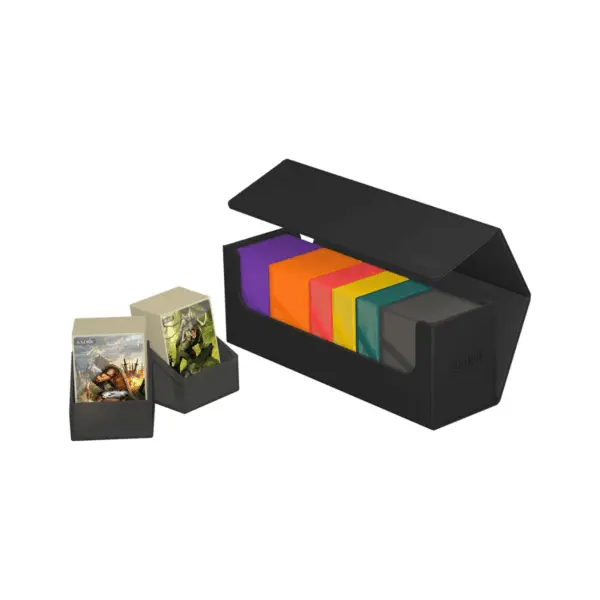 Ultimate Guard Arkhive 400+ Xenoskin - Black_Open3 Ultimate Guard Arkhive 400+ Xenoskin - Black