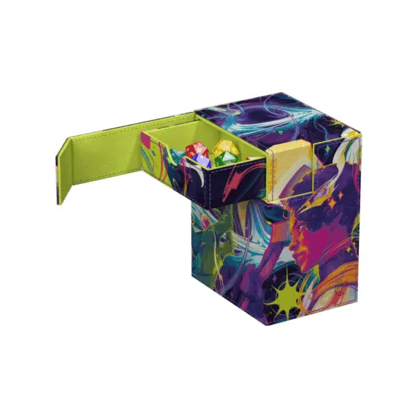 Ultimate Guard Flip'N'Tray 133+ Xenoskin Magic The Gathering Edge Of Eternities - Haliya And Tezzeret_Open Ultimate Guard Flip'N'Tray 133+ Xenoskin Magic: The Gathering &Quot;Edge Of Eternities&Quot; - Haliya And Tezzeret