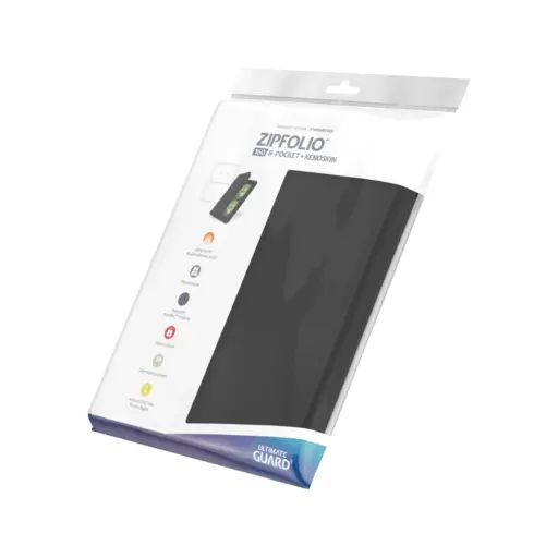 Ultimate Guard Zipfolio 160 8-Pocket Xenoskin - Black