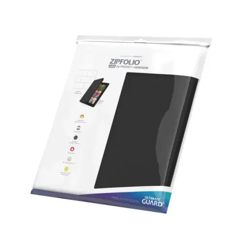 Ultimate Guard Zipfolio 480 24-Pocket Xenoskin - Black