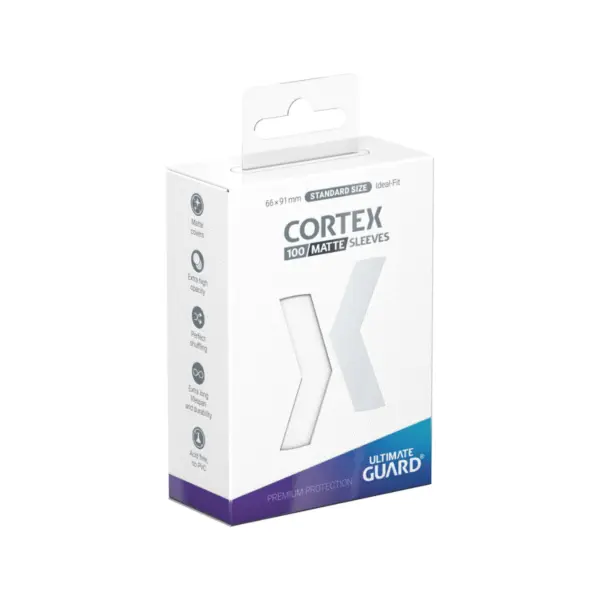 Ultimate Guard Cortex Sleeves Matte Standard Size (100) - White Ultimate Guard Cortex Sleeves Matte Standard Size (100) - White