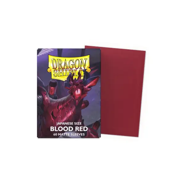 Dragon Shield Japanese Matte Sleeves - Blood Red 'Juusouken' (60 Sleeves) Dragon Shield Japanese Matte Sleeves - Blood Red 'Juusouken' (60 Sleeves)