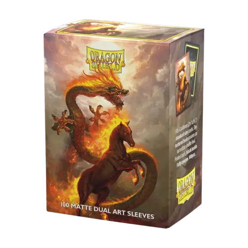Dragon Shield Standard Dual Art Sleeves Fire Horse 2026 (100 Sleeves)