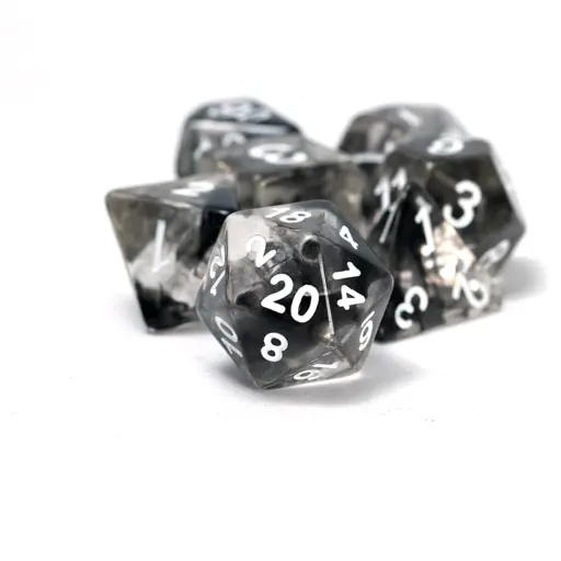 Sirius Dice Black Cloud Translucent Resin