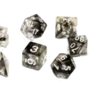 Sirius Dice Black Cloud Translucent Resin
