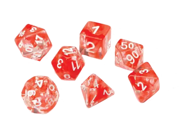 Sirius Dice Red Cloud Resin2 Sirius Dice Red Cloud Resin Dice Set