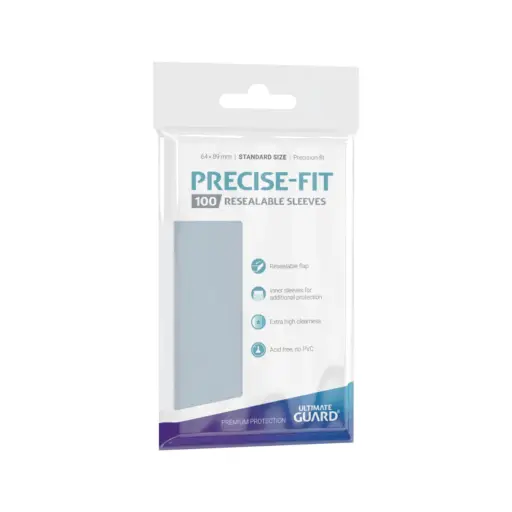 Ultimate Guard Precise - Fit Sleeves Standard Size Resealable (100)