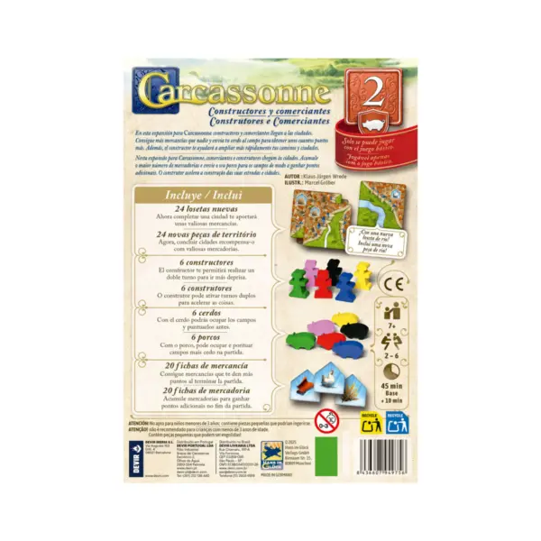 Carcassonne - Expansão Construtores E Comerciantes