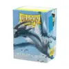 Dragon Shield Sleeves - Standard Size - Matte Dual - Sky Blue &Amp; Silver (100 Sleeves)